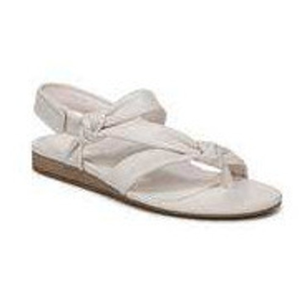 Vionic Geneva White Leather Knotted Padded Slingback Sandals BG:01-2026 9.5 NWOT